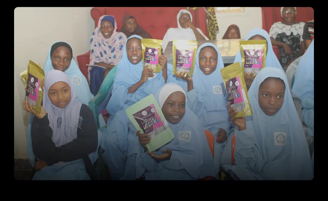 school outreach reusable pads