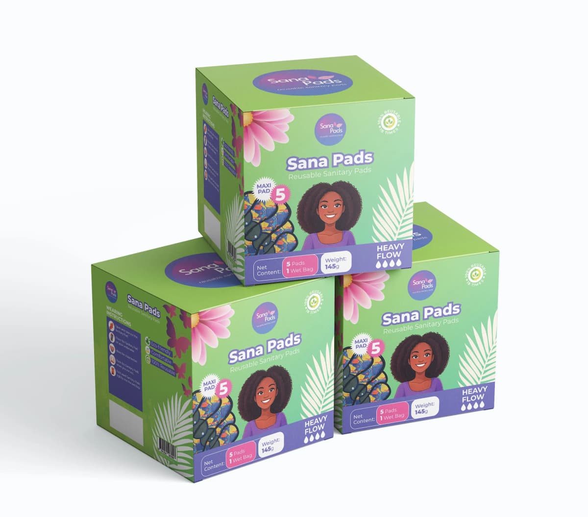 Heavy Flow Reusable Sanitary Pad